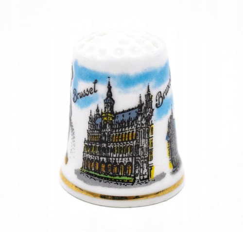 STARY PORCELANOWY NAPARSTEK - BRUKSELA