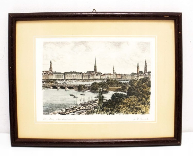 STARY OBRAZ, AKWAFORTA - HAMBURG NIEMCY