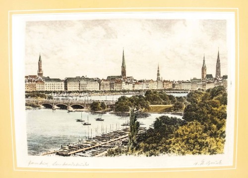 STARY OBRAZ, AKWAFORTA - HAMBURG NIEMCY