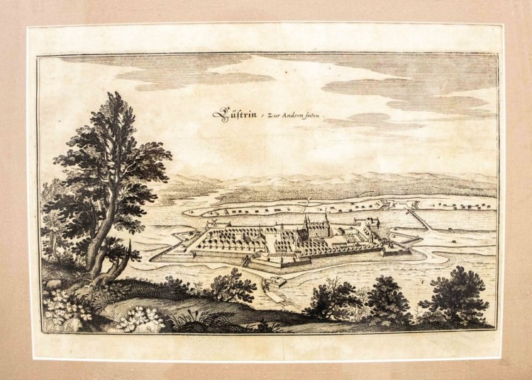 STARY OBRAZ, MIEDZIORYT - KOSTRZYN NAD ODRĄ, MATTHAUS MERIAN 1652