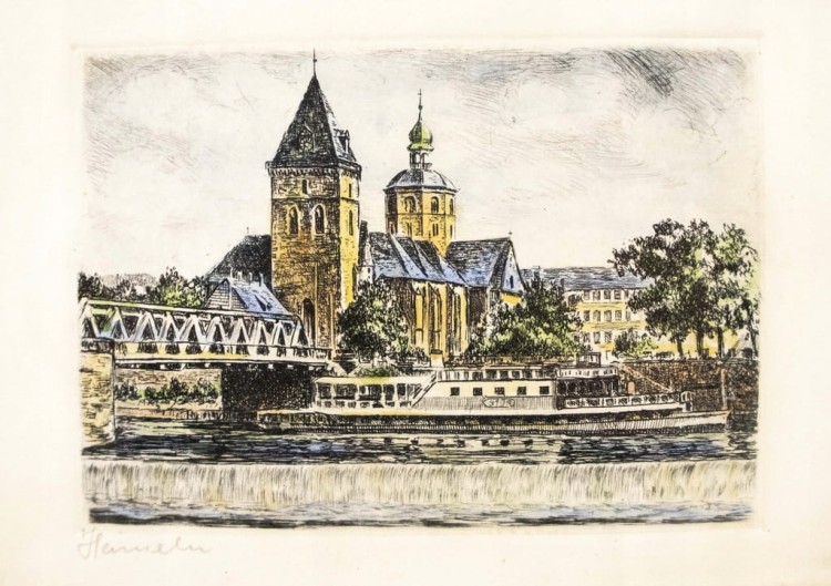 STARY OBRAZEK, AKWAFORTA - HAMELN, NIEMCY