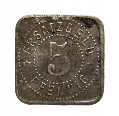 Neusalz (Nowa Sól), żeton, 5 fenigów 1918 rok.
