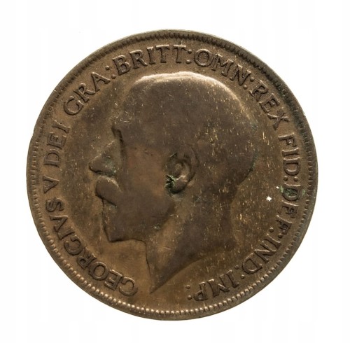 Wielka Brytania, Jerzy V, 1 penny, 1921 rok.