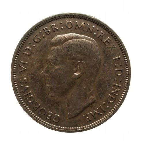 Wielka Brytania, Jerzy VI, 1 penny, 1937 rok.