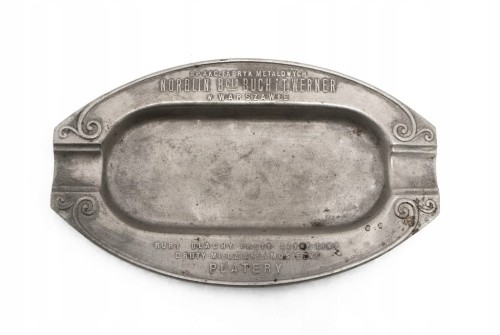 STARA METALOWA POPIELNICZKA NORBLIN, BRACIA BUCH I T. WERNER, WARSZAWA