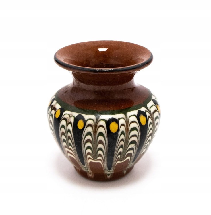 STARY CERAMICZNY WAZONIK KAMIONKA