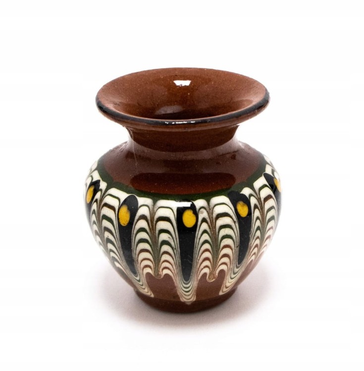 STARY CERAMICZNY WAZONIK KAMIONKA