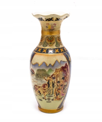 STARY CERAMICZNY WAZON JAPONIA