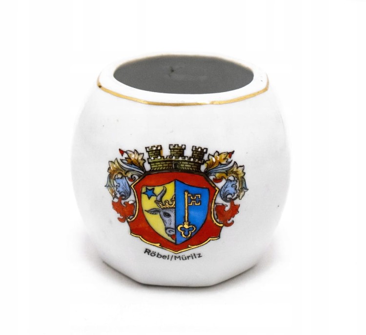 STARY PORCELANOWY WAZONIK ROBEL/MURITZ, NIEMCY