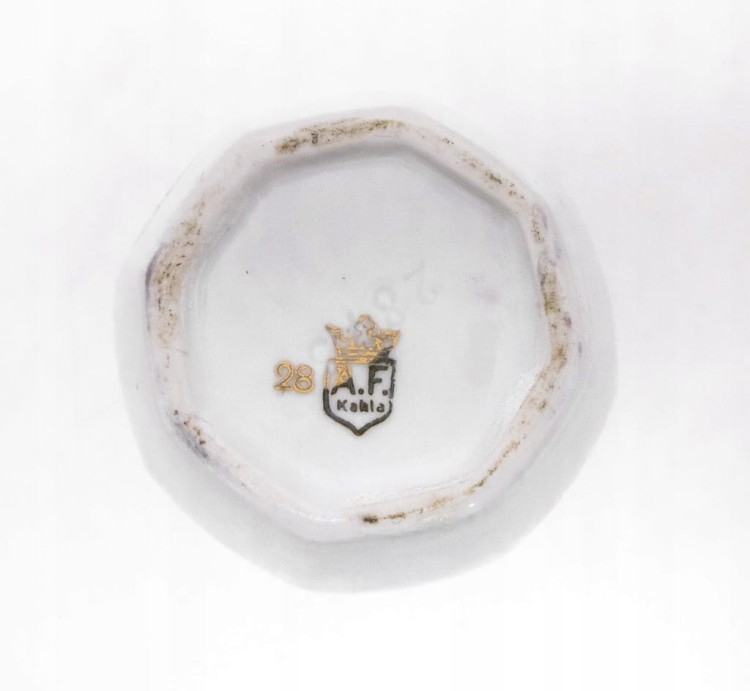 STARY PORCELANOWY WAZONIK ROBEL/MURITZ, NIEMCY