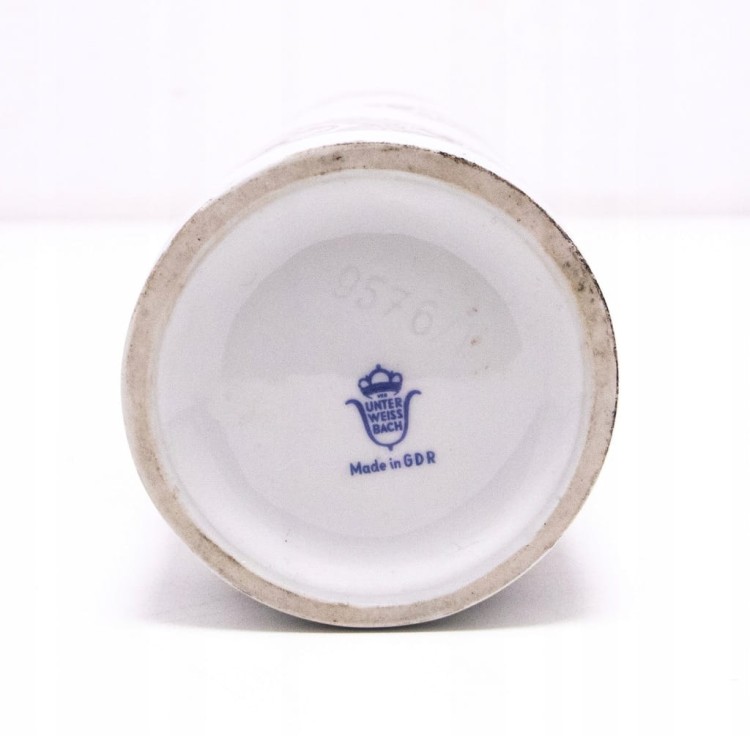 STARY PORCELANOWY WAZON ALEKSANDERPLATZ I MUZEUM HISTORYCZNE, BERLIN NIEMCY