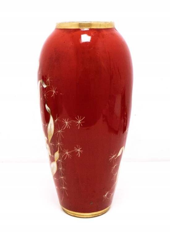 STARY WIELKI PORCELANOWY WAZON CHODZIEŻ - XXX LECIE KB PIŁA 1978