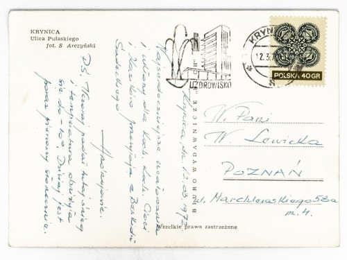 KRYNICA-ZDRÓJ - UL. KAZIMIERZA PUŁASKIEGO 1972 PRL