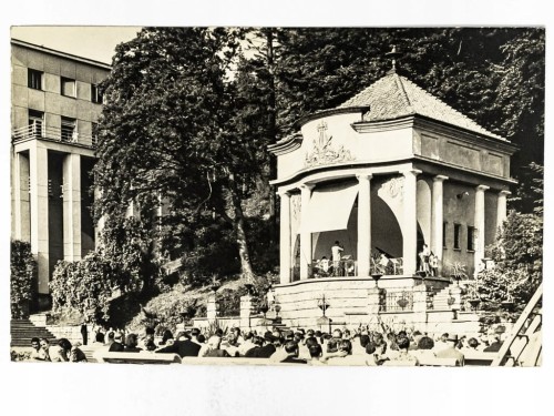 KRYNICA-ZDRÓJ - MUSZLA KONCERTOWA LATA 50. PRL