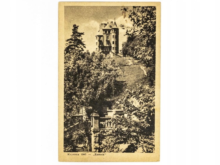 KRYNICA-ZDRÓJ - DOM WCZASOWY FWP ZAMEK 1947 PRL
