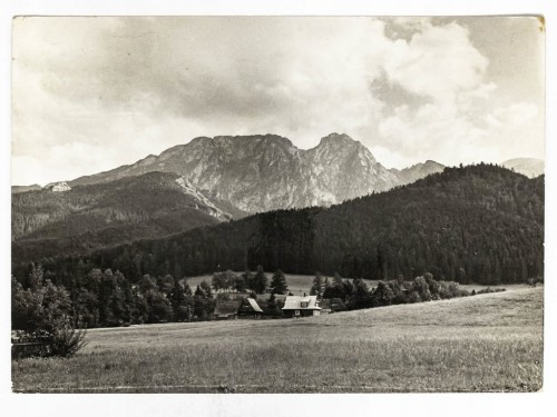 TATRY ZACHODNIE - PANORAMA GÓRSKA Z GIEWONTEM W TLE 1970 PRL