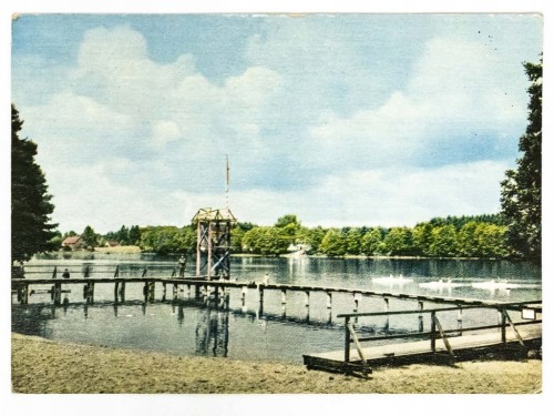 TRZCIANKA - OŚRODEK WYPOCZYNKOWY NAD JEZIOREM 1968 PRL