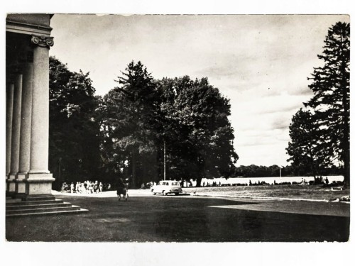 WOLSZTYN - WIDOK Z DOMU TURYSTY PAŁACU NA JEZIORO WOLSZTYŃSKIE LATA 60. PRL