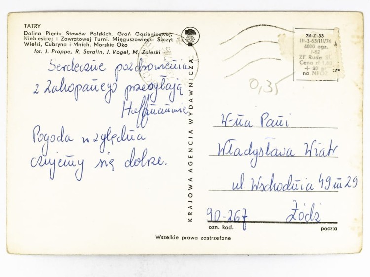 TATRY - DOLINA PIĘCIU STAWÓW, GRAŃ TURNI GĄSIENICOWEJ, MORSKIE OKO 1977 PRL