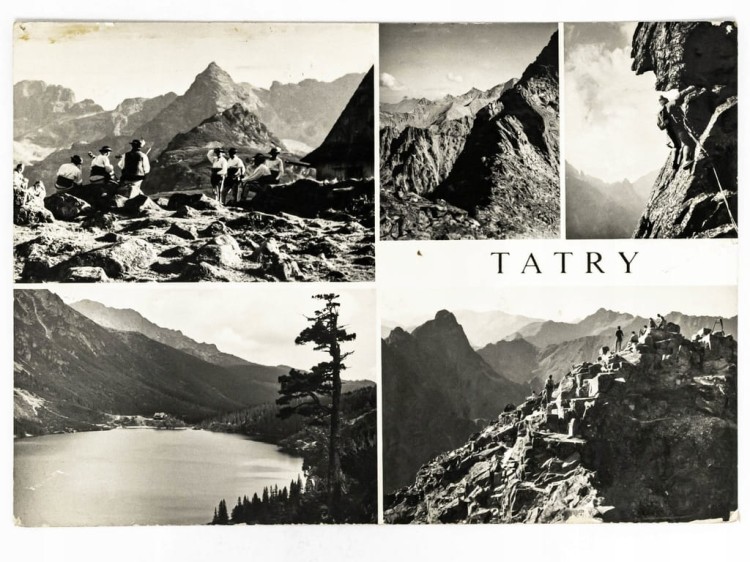 TATRY - HALA GĄSIENICOWA, MORSKIE OKO, PRZEŁĘCZ HIŃCZOWA, RYSY 1972 PRL