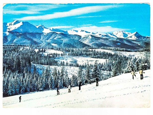 TATRY - PANORAMA GÓRSKA WIDZIANA Z GŁODÓWKI LATA 70. PRL
