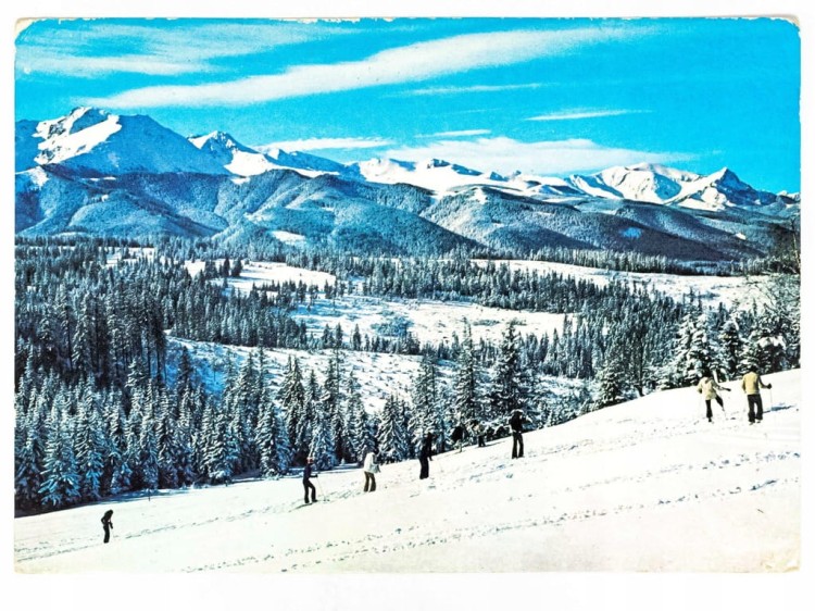 TATRY - PANORAMA GÓRSKA WIDZIANA Z GŁODÓWKI LATA 70. PRL