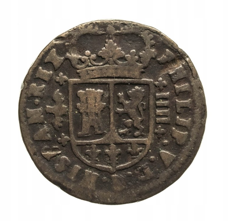 Hiszpania, Filip V 1700-1746. 4 Maravedis 1718, Walencia