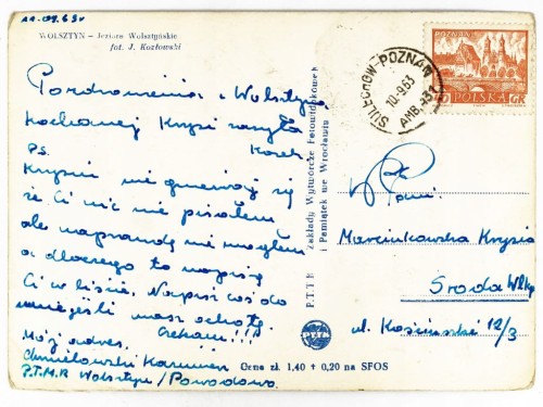 WOLSZTYN - JEZIORO WOLSZTYŃSKIE 1963 PRL
