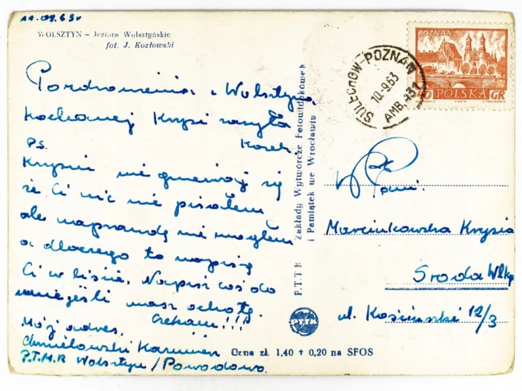 WOLSZTYN - JEZIORO WOLSZTYŃSKIE 1963 PRL