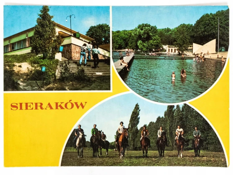 SIERAKÓW - OŚR SPORTOWO-WYPOCZYNKOWY NAD J. JAROSZEWSKIM LATA 70. / 80. PRL