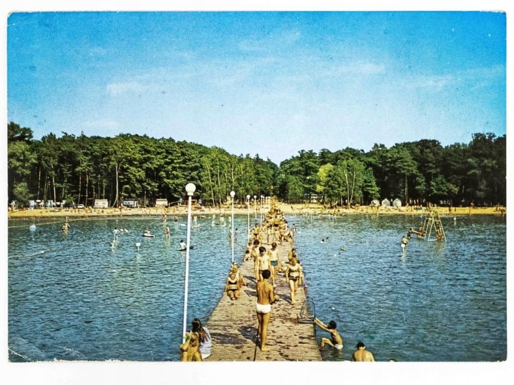 SKORZĘCIN - OŚRODEK WYPOCZYNKOWY NAD JEZIOREM NIEDZIĘGIEL 1976 PRL