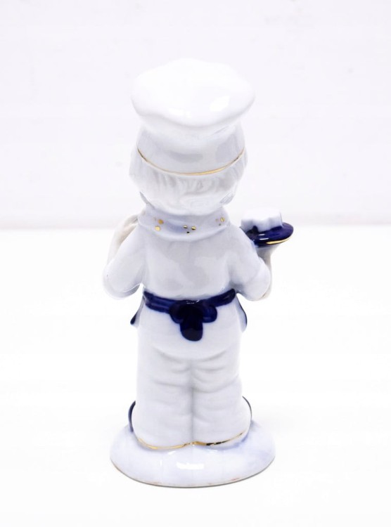 STARA PORCELANOWA FIGURKA KOBIETA Z TORTEM, EM EXCLUSIVE COLLECTION