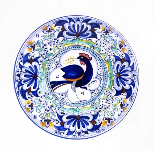 STARY OZDOBNY CERAMICZNY TALERZ, FAENZA CERAMICA