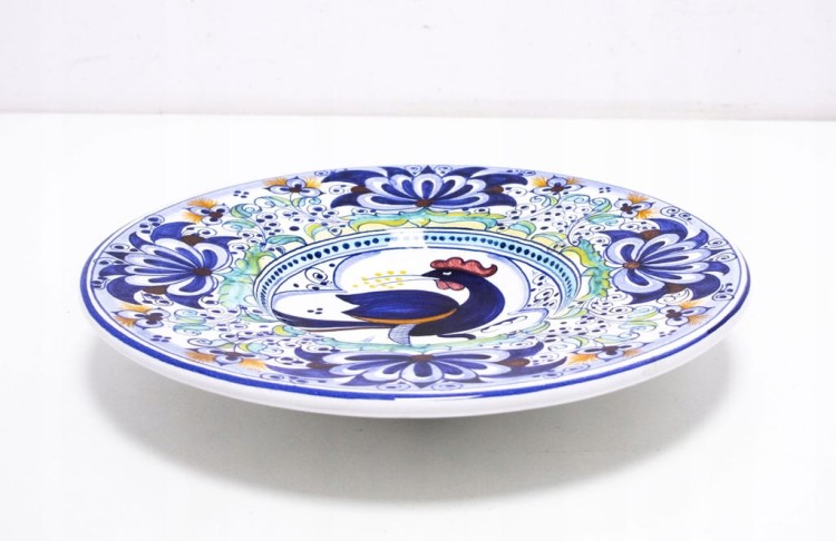 STARY OZDOBNY CERAMICZNY TALERZ, FAENZA CERAMICA