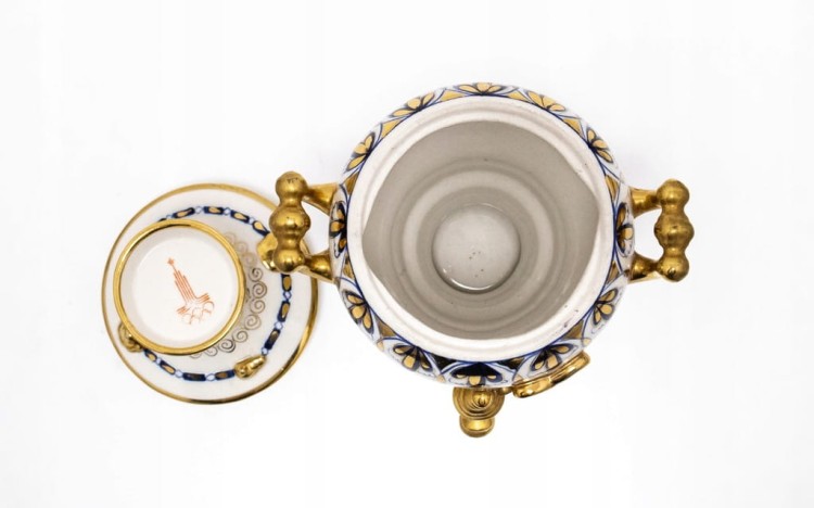 STARY PORCELANOWY SAMOWAR GŻEL, IGRZYSKA OLIMPIJSKIE ZSRR 1980