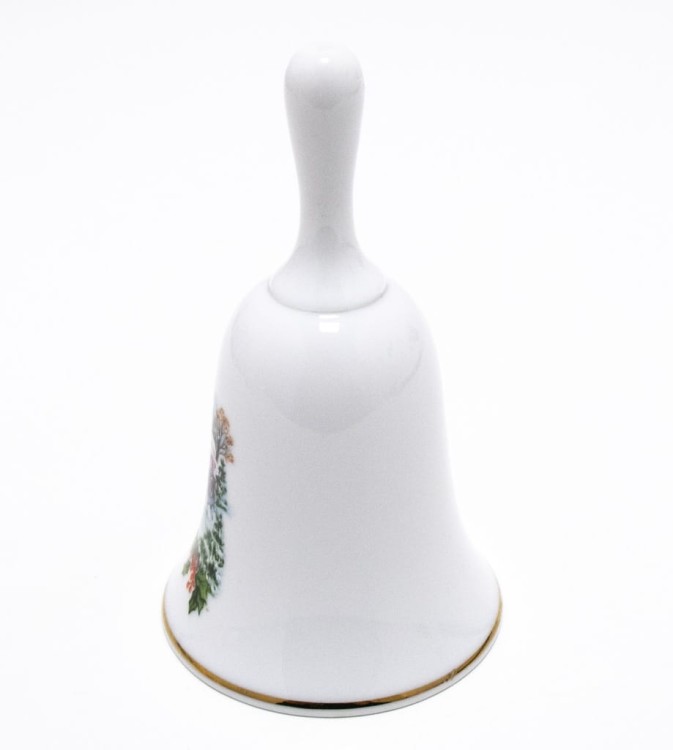 STARY PORCELANOWY DZWONEK ŚWIĄTECZNY BOŻE NARODZENIE