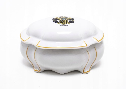 STARA PORCELANOWA SZKATUŁKA DREZNO NIEMCY