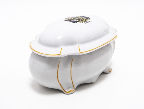 STARA PORCELANOWA SZKATUŁKA DREZNO NIEMCY