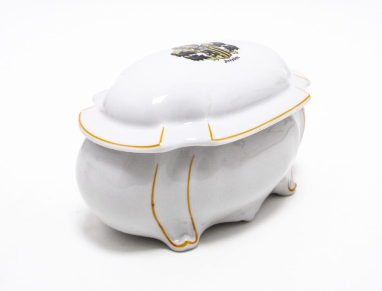 STARA PORCELANOWA SZKATUŁKA DREZNO NIEMCY