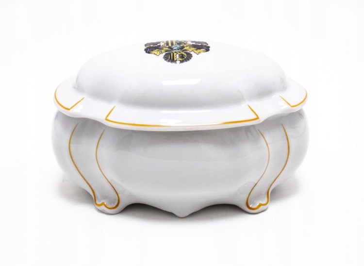 STARA PORCELANOWA SZKATUŁKA DREZNO NIEMCY