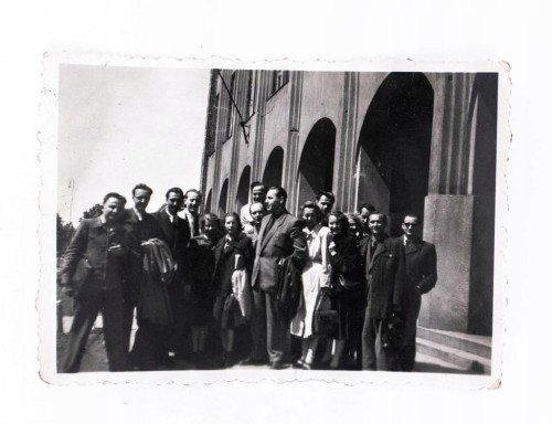 STARA FOTOGRAFIA - SZKOŁA GŁÓWNA PLANOWANIA I STATYSTYKI, WARSZAWA 1952
