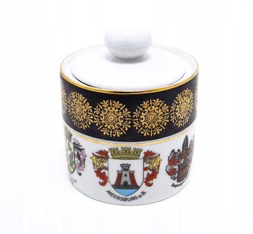STARA PORCELANOWA SZKATUŁKA MIASTA NIEMCY