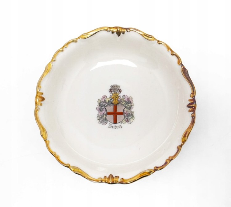 STARY PORCELANOWY TALERZYK FREIBURG NIEMCY, ALKA BAVARIA