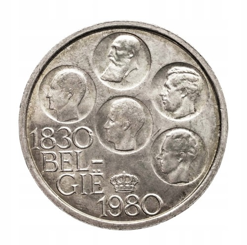 Belgia, 500 franków 1980, 150 rocznica niepodległości