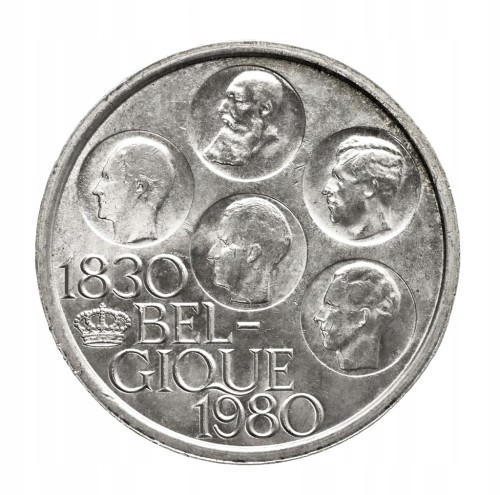 Belgia, 500 franków 1980, 150 rocznica niepodległości