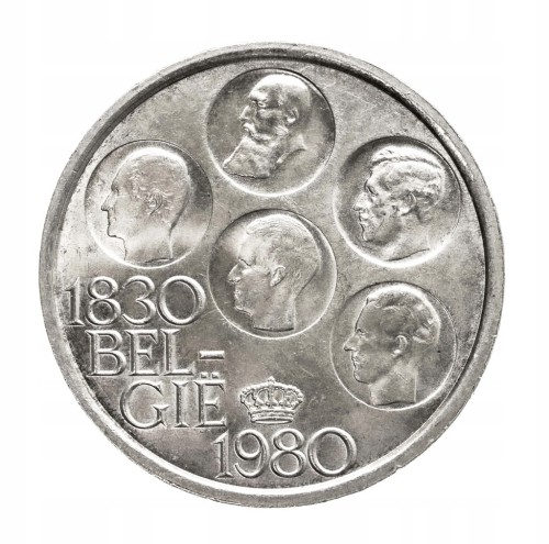 Belgia, 500 franków 1980, 150 rocznica niepodległości