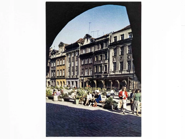 POZNAŃ - KAMIENICE NA STARYM RYNKU LATA 70. / 80. PRL