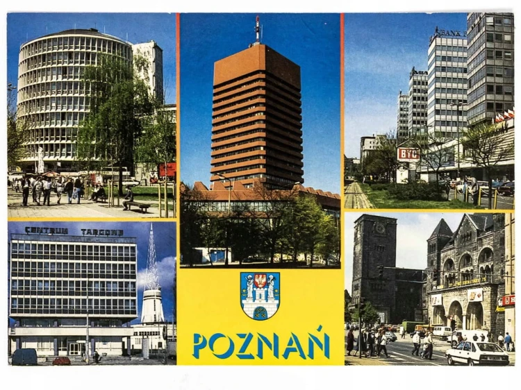 POZNAŃ - OKRĄGLAK AKADEMIA EKONOMICZNA UL. ŚW. MARCIN ZAMEK LATA 90. III RP