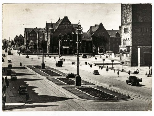 POZNAŃ - UL. ARMII CZERWONEJ Z WIDOKIEM NA AULĘ UAM 1962 PRL
