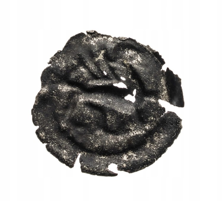 Pomorze Wschodnie, Sambor II Tczewski (1217-1278), brakteat, gryf - rzadki